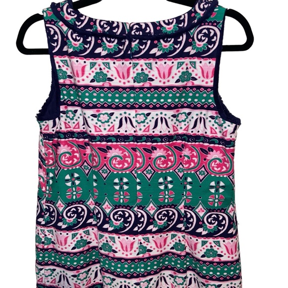 Talbots Dress Womens Size 8 Petite Sleeveless Sheath Colorful Multicolor Floral - Picture 11 of 14